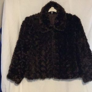 Womens faux fur jacket